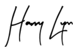 harry signature